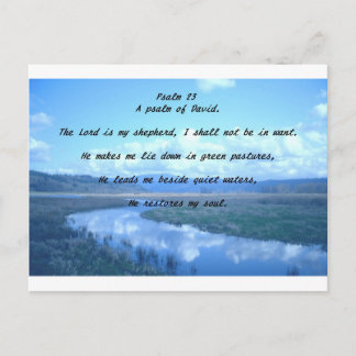 Psalm 23 David.T-psalm Vykort