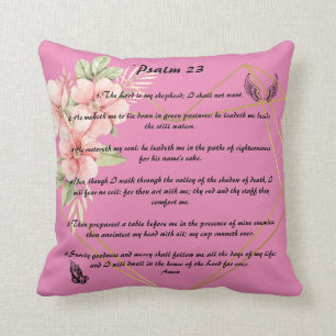 Psalm 23 dekorativ kudde