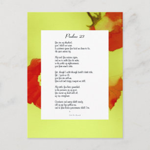 Psalm 23:e Dikt vykort