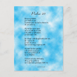 Psalm 23:e vykort