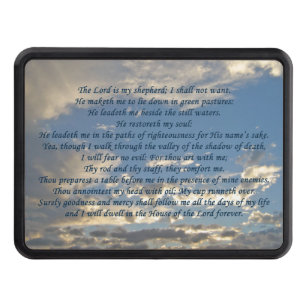 Psalm 23 Fackisk bibel Verse Christian Dragkroksskydd