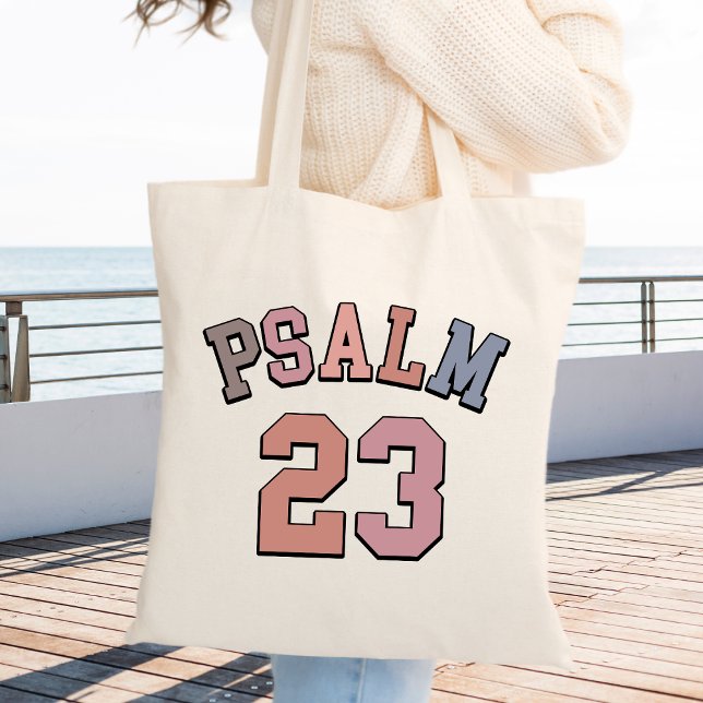 Psalm 23 Faith-baserad inspiration Tygkasse (Psalm 23 Faith Based Inspirational Tote Bag)
