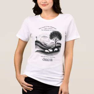 Psalm 23 Faithful Shepherd Artwork T Shirt
