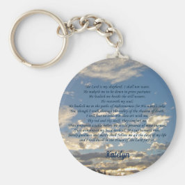 Psalm 23 Fina Bible Verse Christian Monogram Nyckelring