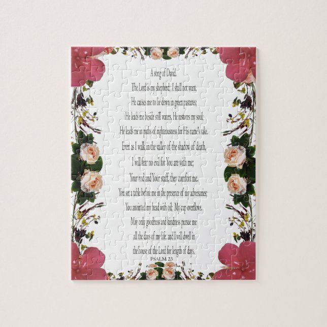 Psalm 23, Flower Ram 110 biet - Challenging Pussel (Vertikal)