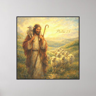 Psalm 23 Goda Herden Canvastryck