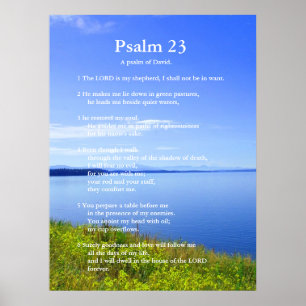 Psalm 23 Grand Teton nationalpark Poster
