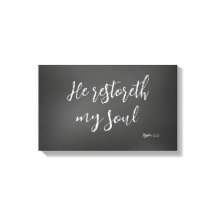 Psalm 23 Han restaurerar min Soul Bible Verse