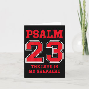 Psalm 23 Herren är min herde, design på baksidan Kort