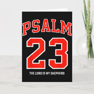 Psalm 23 Herren är min herde kristen fotboll Kort