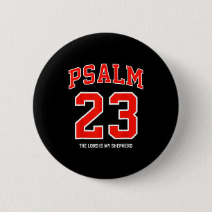 Psalm 23 Herren är min herde Kristet fotboll Knapp