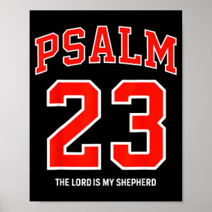 Psalm 23 Herren är min herde Kristna fotboll Poster