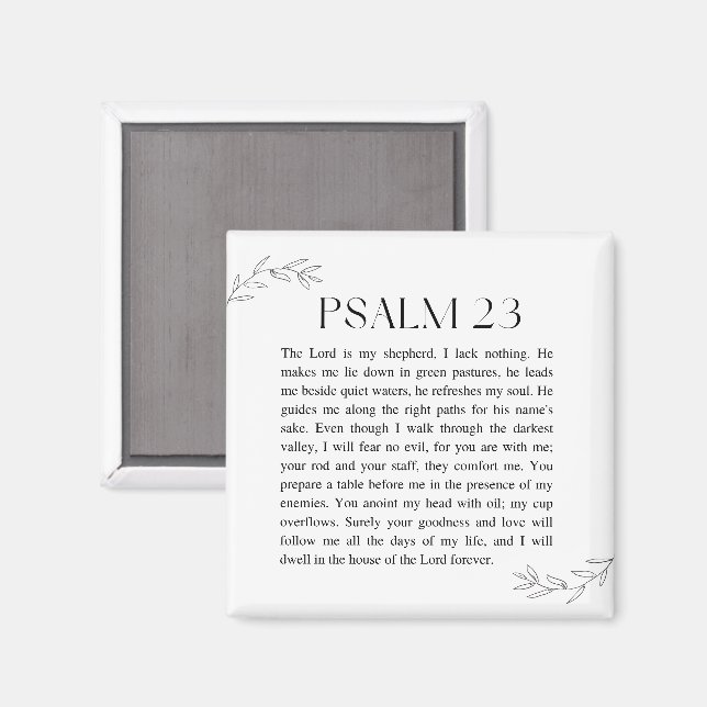 Psalm 23 Herren är min herde Magnet (Front/Back)