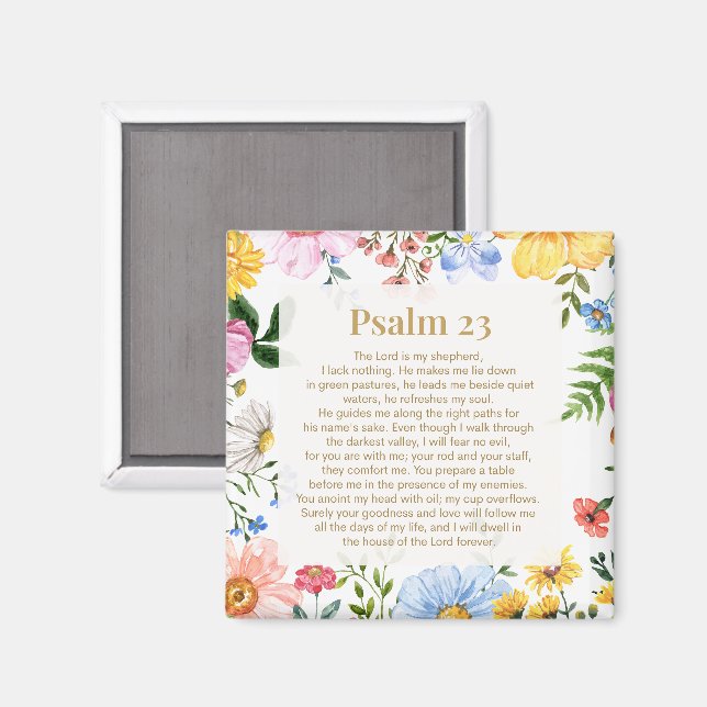 Psalm 23 Herren är min herde Magnet (Front/Back)