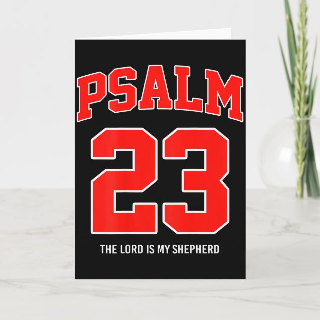 Psalm 23 Herren är min herde (på baksidan)  Kort (Framsida)