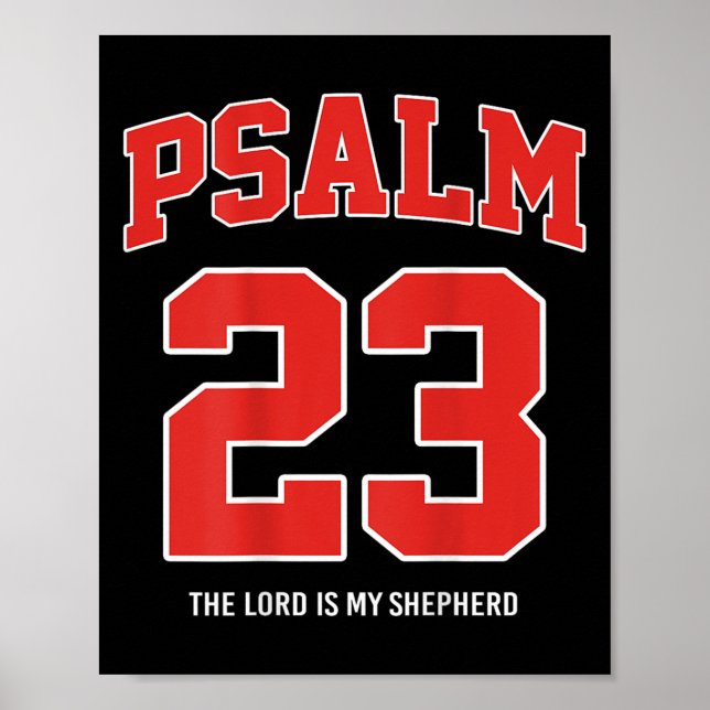 Psalm 23 Herren är min herde (på baksidan) Poster (Framsidan)
