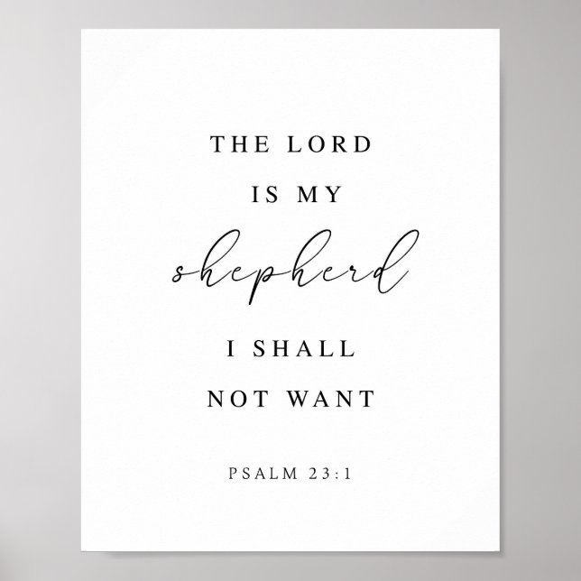 Psalm 23 Herren är min herde Poster (Framsidan)