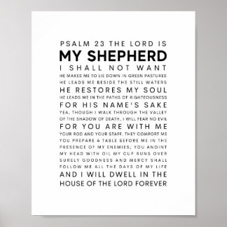 Psalm 23 Herren är min herde Poster
