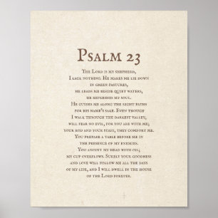 Psalm 23 Herren är min herde Poster