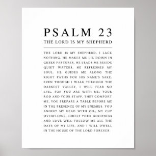 Psalm 23 Herren är min herde Poster