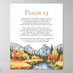 Psalm 23 Herren är min Herde Poster