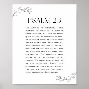 Psalm 23 Herren är min herde Poster