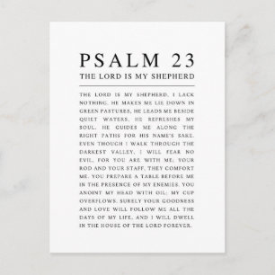 Psalm 23 Herren är min herde Vykort