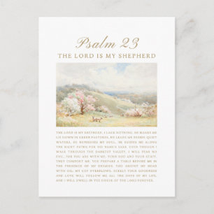 Psalm 23 Herren är min herde Vykort