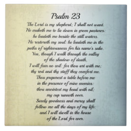 Psalm 23 Herren är min Shepherd, Bible Verse Kakelplatta