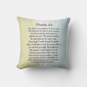 Psalm 23 Herren är min Shepherd Bible Verse Kudde