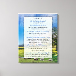 Psalm 23 - Herren är min Shepherd Canvastryck