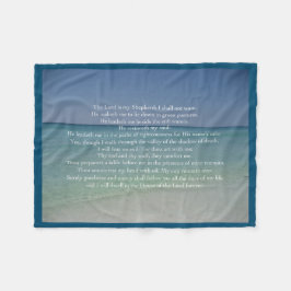 Psalm 23 Herren är min Shepherd Fleecefilt