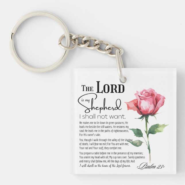 Psalm 23 Herren är min Shepherd Flower (Framsidan)