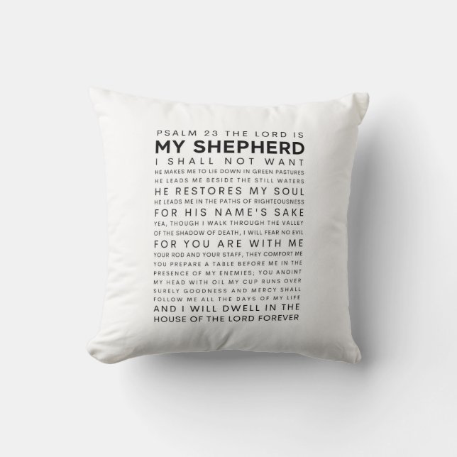 Psalm 23 Herren är min Shepherd Kudde (Framsida)