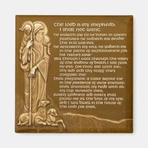Psalm 23 Herren är min Shepherd Magnet