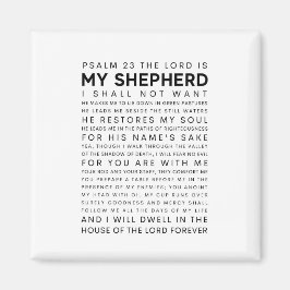 Psalm 23 Herren är min Shepherd Magnet