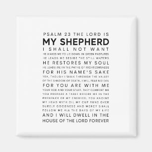 Psalm 23 Herren är min Shepherd Magnet