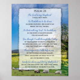 Psalm 23 - Herren är min Shepherd Poster