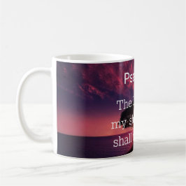 Psalm 23 Herren är min Shepherd Sunset Träd Kaffemugg