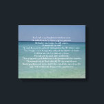 Psalm 23 Herren är min Shepherd-vackra bön Canvastryck<br><div class="desc">Den vackra, kristna teaterkonsten med den 23:e psalmen: Herren är min herde. Jag vill inte. Han får mig att ljuga ner i gröntens betesmarker. Han lät mig stå bredvid det stilla vatten. Han återuppstod min själ. Den här söt bibeln gör en underbar gåva till en kyrka eller religiösa vän. Jag...</div>