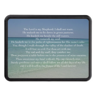 Psalm 23 Herren är min Shepherd-vackra bön Dragkroksskydd