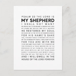Psalm 23 Herren är min Shepherd Vykort