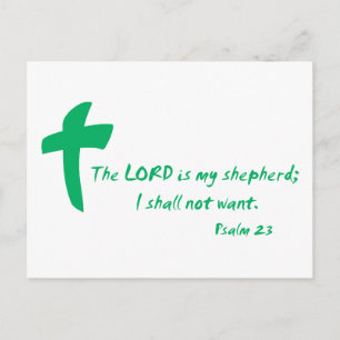 Psalm 23: Herren är min Shepherd Vykort