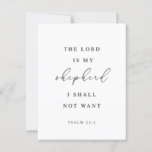 Psalm 23 Herren är min Shepherd Vykort