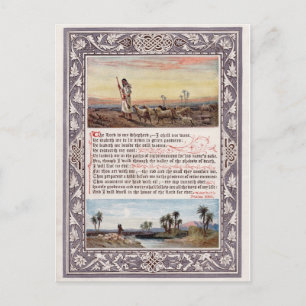 Psalm 23 "Herren är min Shepherd" Vykort