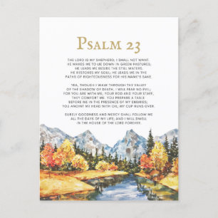Psalm 23 Herren är min Shepherd Vykort