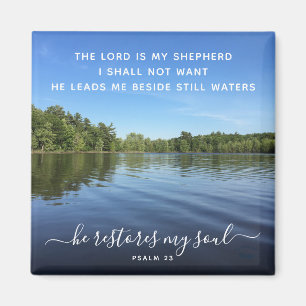 Psalm 23 inspirerande fotonamnet liggande magnet