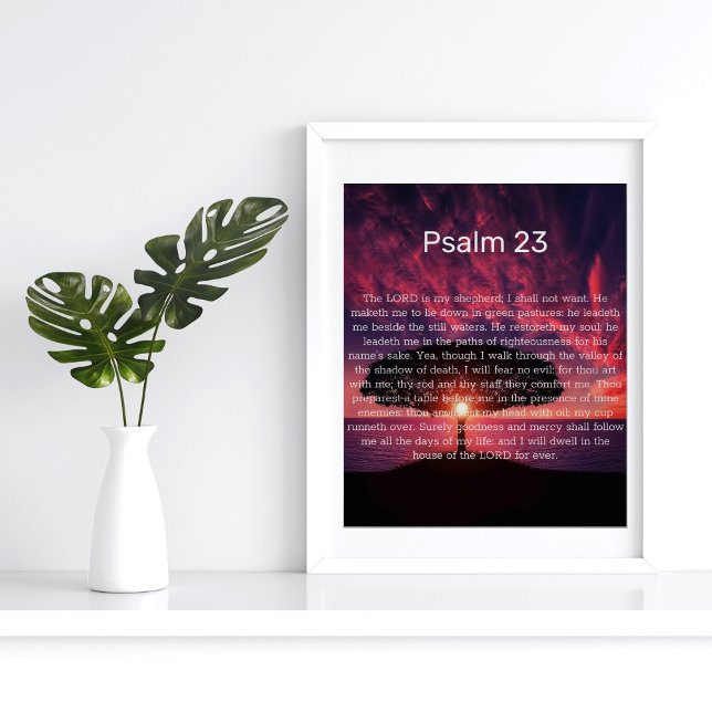 Psalm 23 inspirerande Poster (Skapare uppladdad)