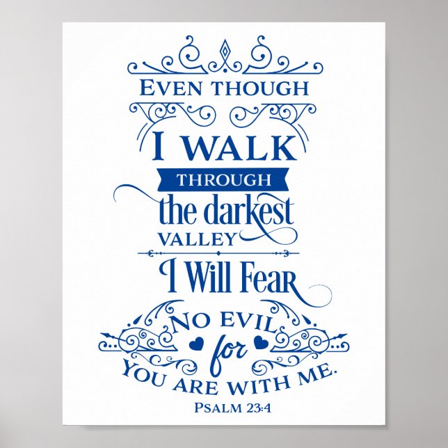 Psalm 23 - Jag fruktar inget ont Poster (Framsidan)