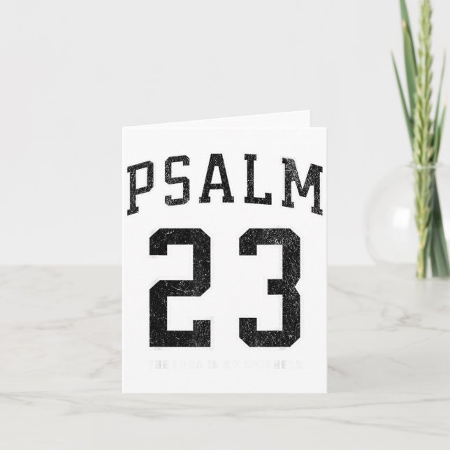 Psalm 23 Jersey  Kort (Framsida)